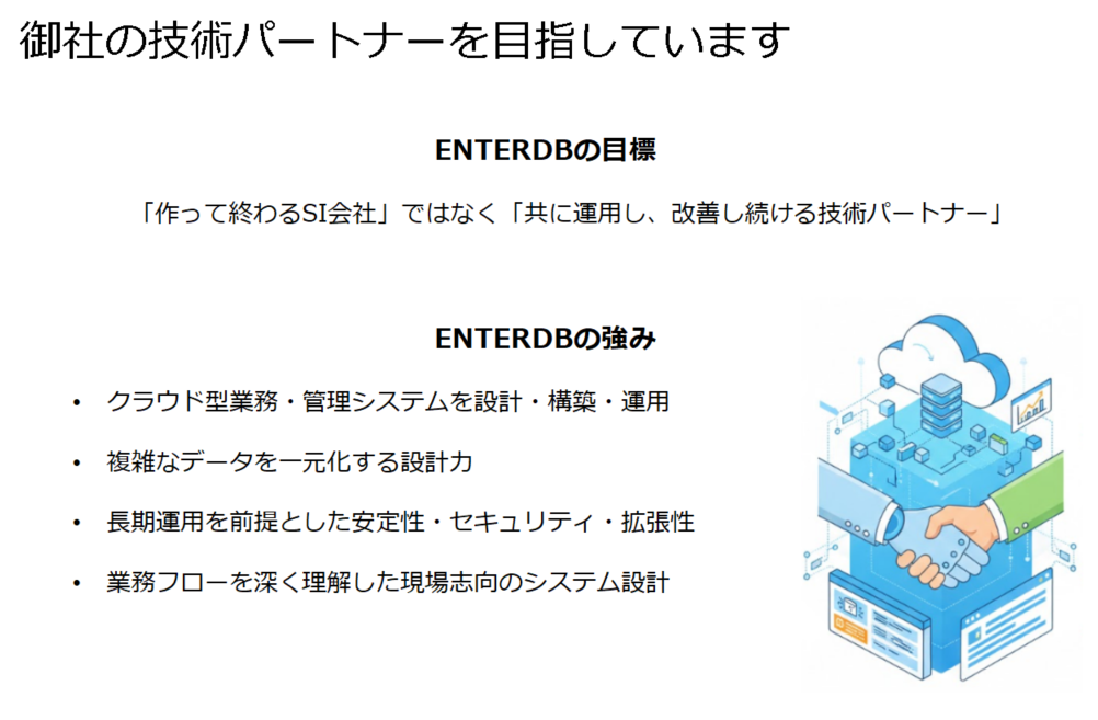 委託開発業務 画面